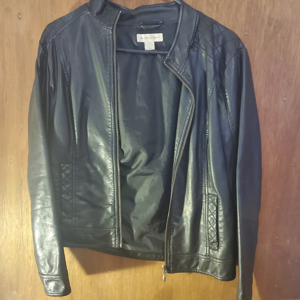 Christopher and Banks Leather Jacket